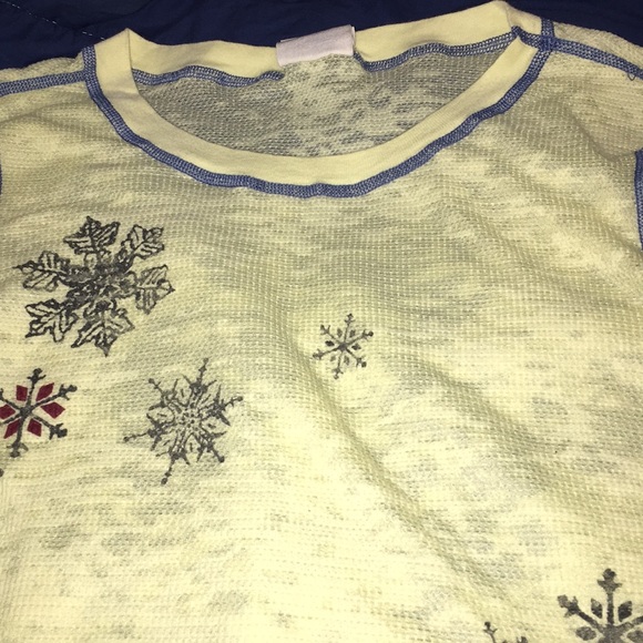 Free people blouse thin thermal feel shirt - Picture 3 of 5